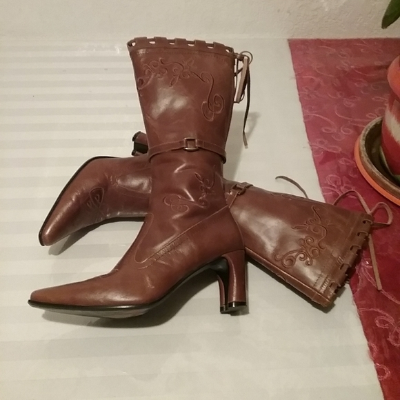 - WOMENS ROPER BROWN BOOTS STYLE 11131 SIZE 5 - Picture 4 of 13